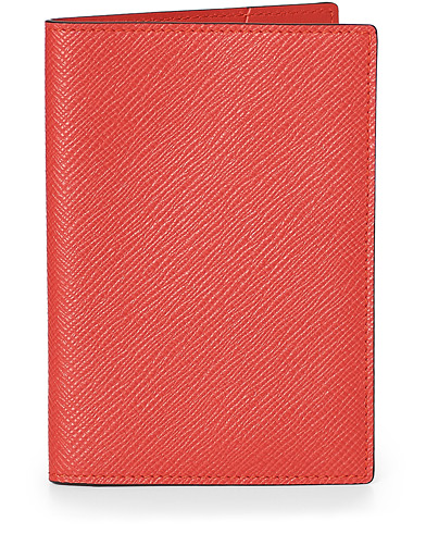 Herr | Reseplånböcker | Smythson | Panama Passport Cover Scarlet Red