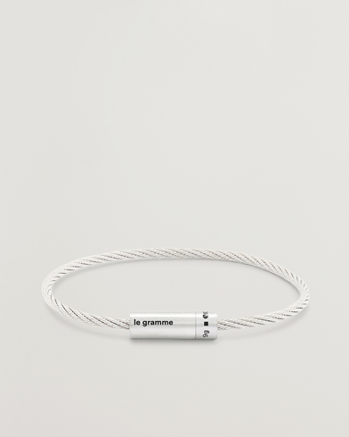 Herr | Smycken | LE GRAMME | Cable Bracelet Brushed Sterling Silver 9g