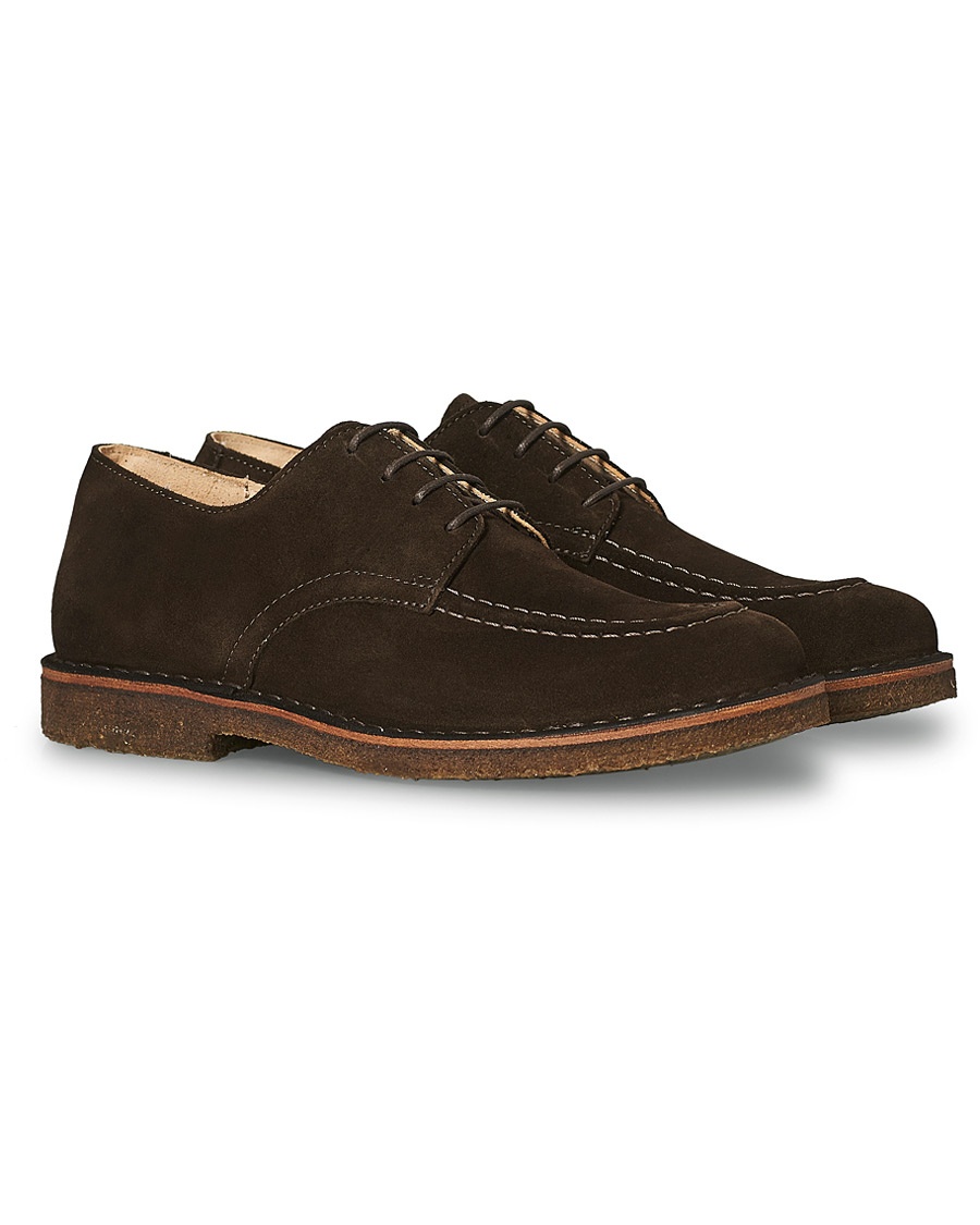 Astorflex Carlflex Moc Toe Derby Dark Brown Suede