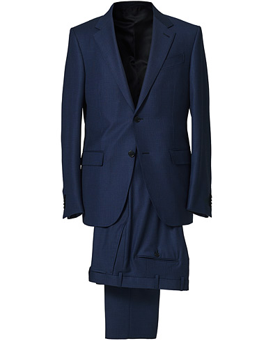  Milano Easy Wool Suit Navy Blue