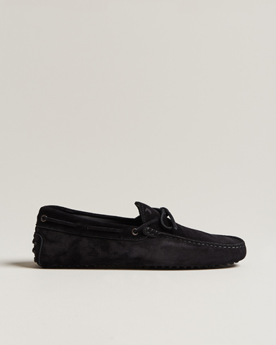 Herr | Bilskor | Tod's | Lacetto Gommino Carshoe Black Suede