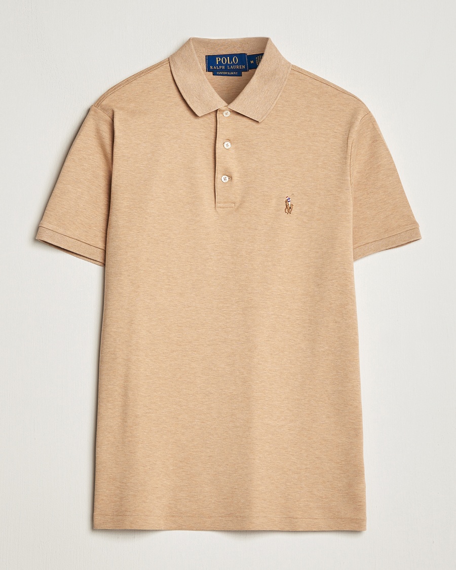 Herr | | Polo Ralph Lauren | Luxury Pima Cotton Polo Classic Camel Heather