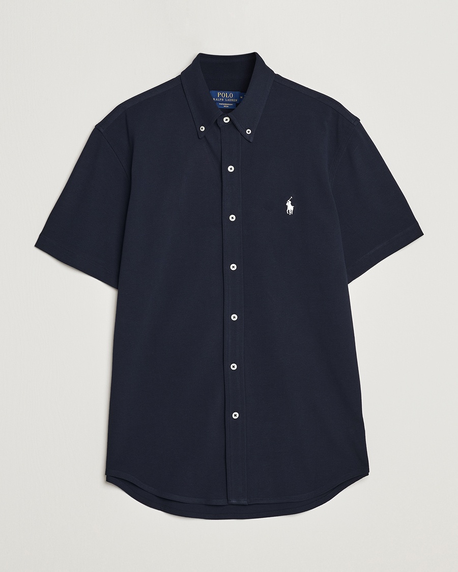 Herr | Skjortor | Polo Ralph Lauren | Featherweight Mesh Short Sleeve Shirt Aviator Navy