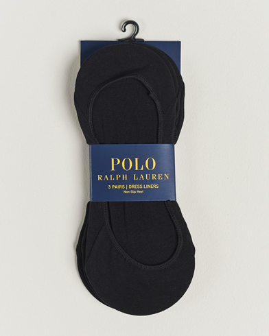 Herr | Ankelstrumpor | Polo Ralph Lauren | 3-Pack No Show Socks Black