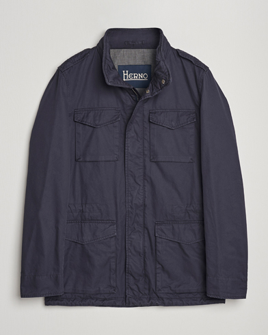 Herr | Kläder | Herno | Cotton Field Jacket Navy