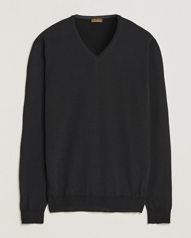 Pullover V-ringade |  Merino V-Neck Black