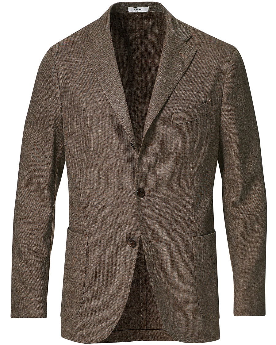  K Jacket Wool Hopsack Blazer Brown
