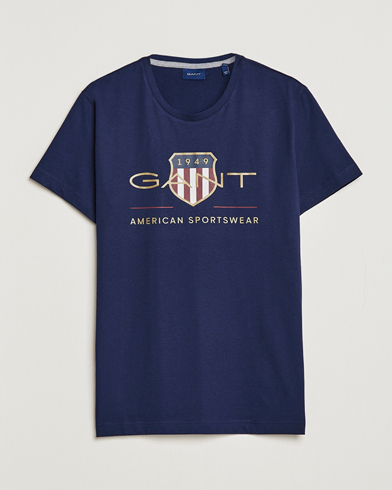 Herr | GANT | GANT | Archive Shield Logo T-Shirt Evening Blue