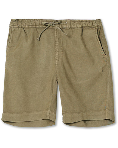 Herr | Shorts | Morris | Winward Linen Drawstring Shorts Olive