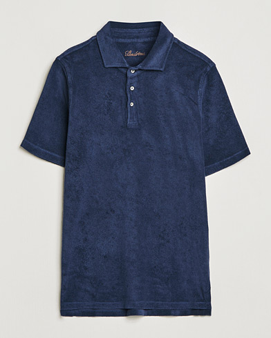 Business & Beyond |  Towelling Cotton Poloshirt Navy