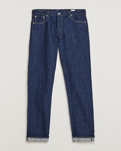Herr | Blå jeans | orSlow | Straight Fit 105 Selvedge Jeans One Wash