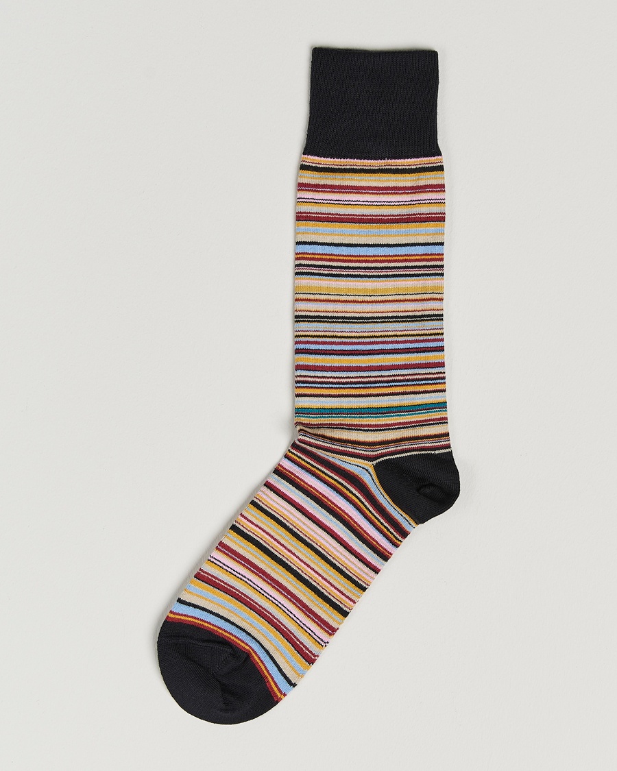 Paul Smith Mulitstripe Socks Black – Flerfärgad