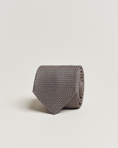 Herr | Slipsar | Amanda Christensen | Silk Grenadine 8 cm Tie Grey