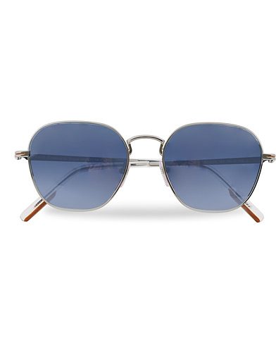 Herr | Solglasögon | Ermenegildo Zegna | EZ0174 Sunglasses Shiny Palladium/Blue Mirror