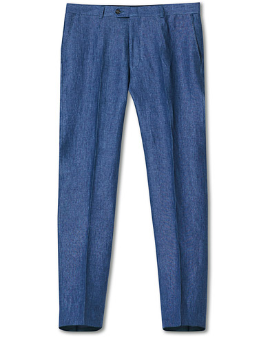 Herr |  | Oscar Jacobson | Denz Linen Trousers Blue
