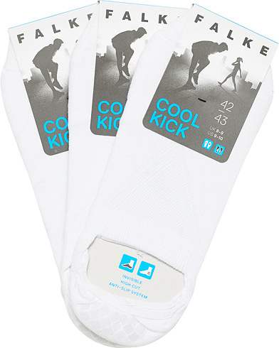 Herr |  | Falke | Cool Kick 3-Pack Sneaker Socks White