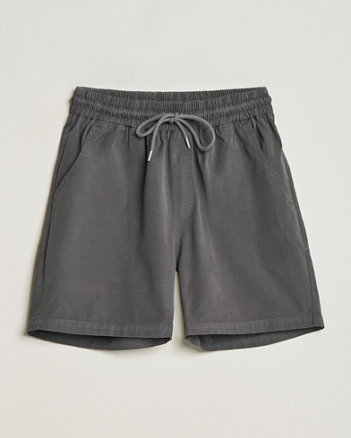 Herr | Shorts | Colorful Standard | Classic Organic Twill Drawstring Shorts Lava Grey