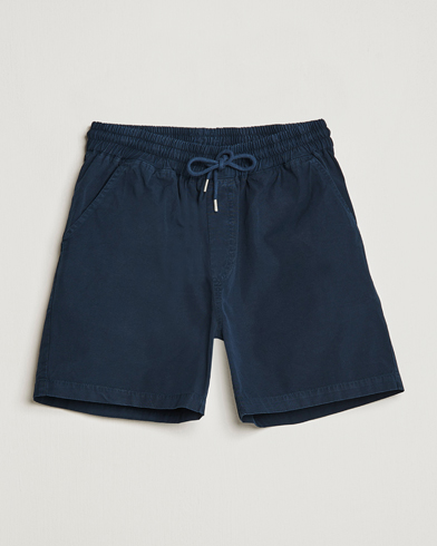 Herr | Shorts | Colorful Standard | Classic Organic Twill Drawstring Shorts Navy Blue