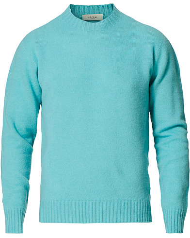 Pullover rundhals |  Wool/Cashmere Cew Neck Sweater Aqua