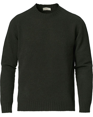 Pullover rundhals |  Wool/Cashmere Cew Neck Sweater Military