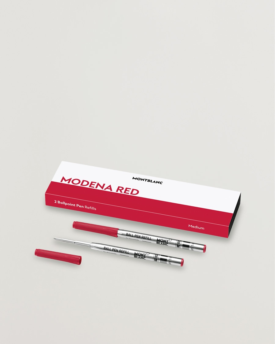 Montblanc 2 Ballpoint Pen Refills Modena Red – Röd