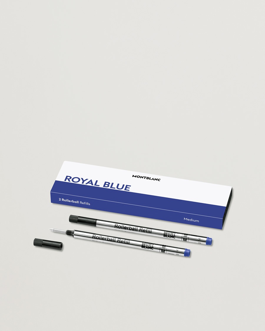  2 Rollerball Refills Royal Blue