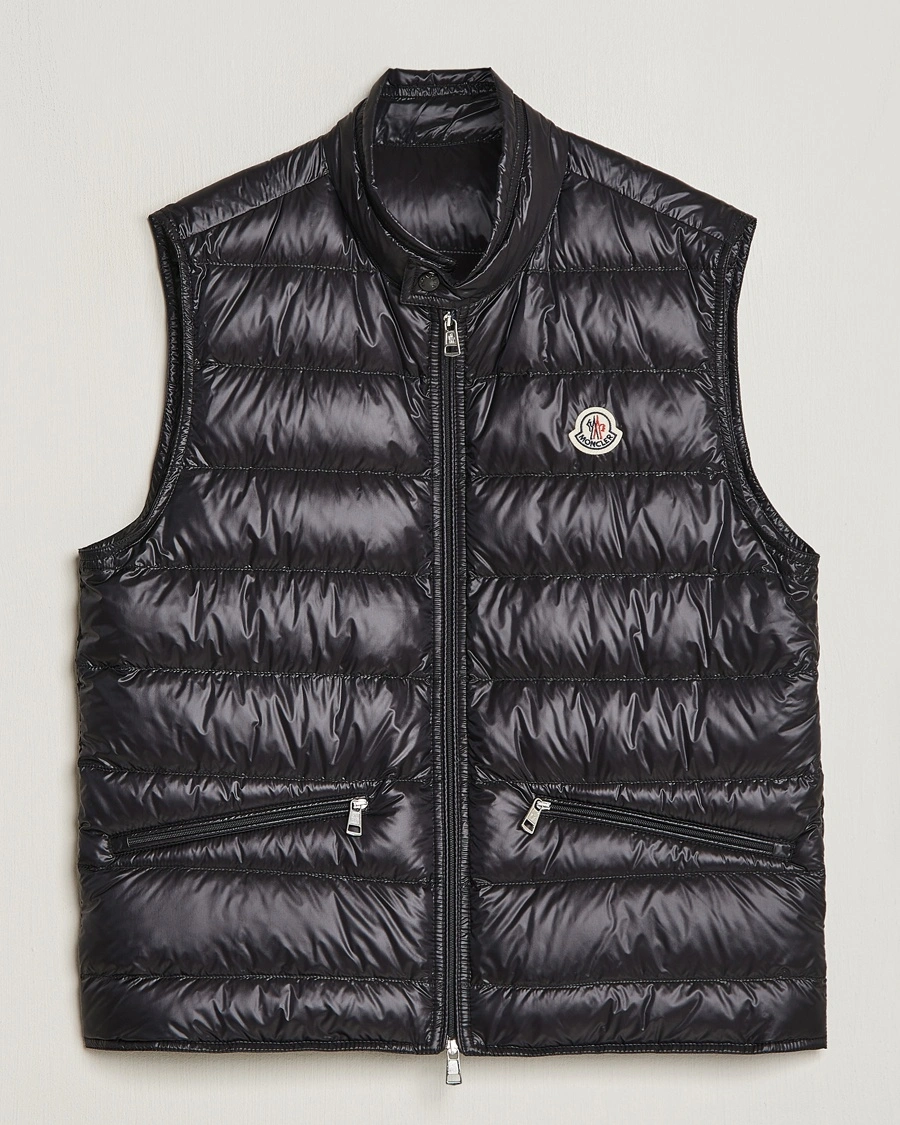 Moncler Gui Down Vest Black – Svart