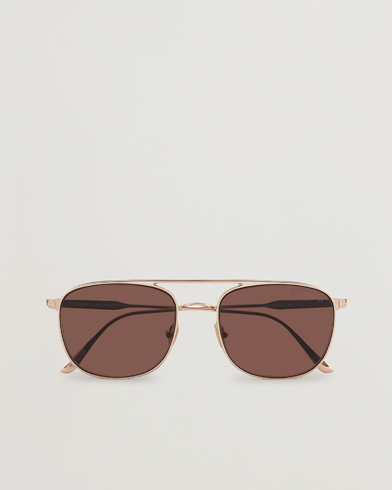 Pilotsolglasögon |  Jake Sunglasses Shiny Rose Gold/Brown