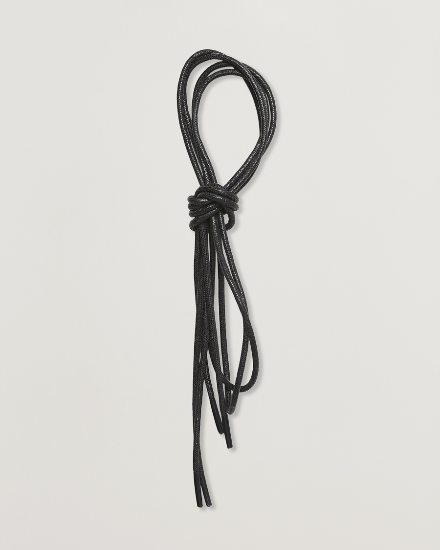 Saphir Medaille d'Or Shoe Laces Thin Waxed 75cm Black
