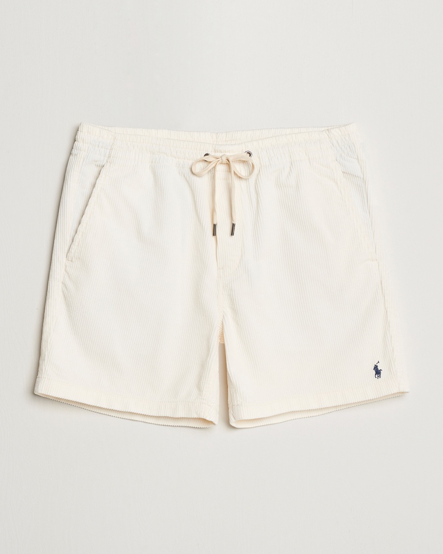 Polo Ralph Lauren Prepster Corduroy Drawstring Shorts Warm White – Vit