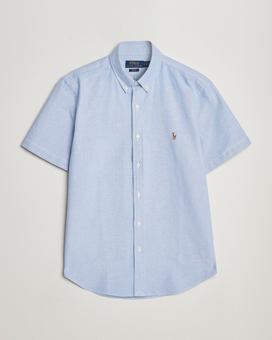 Kortärmade skjortor |  Slim Fit Oxford Short Sleeve Shirt Light Blue
