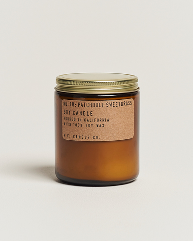 Herr | Doftljus | P.F. Candle Co. | Soy Candle No. 19 Patchouli Sweetgrass 204g