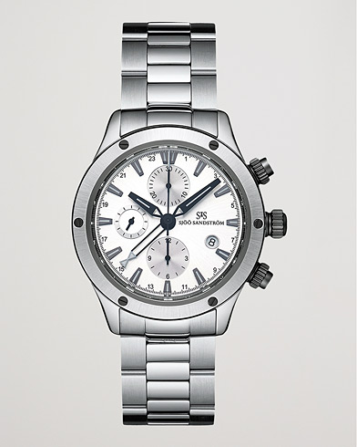 Herr | Fine watches | Sjöö Sandström | UTC Extreme 44,2mm White and Stainless Steel