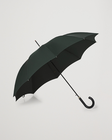 Herr | Möt Regnet Med Stil | Fox Umbrellas | Hardwood Automatic Umbrella Racing Green
