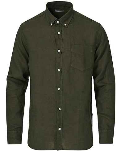 Linneskjortor |  Levon Linen Shirt Green