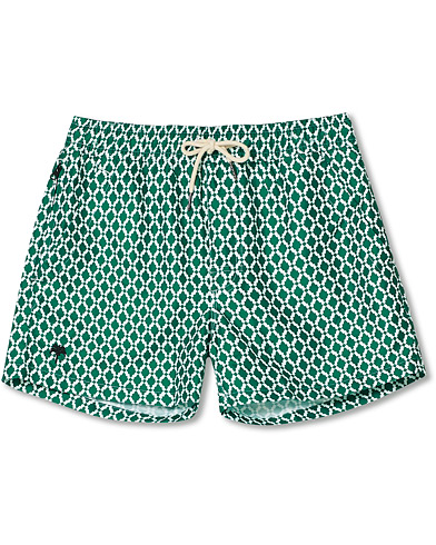 Herr |  | OAS | Printed Swim Shorts Green Tile