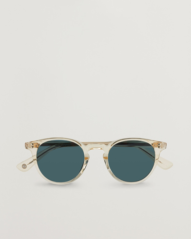 Herr | Runda solglasögon | Garrett Leight | Clement Sunglasses Pure Glass/Pure Bluesmoke