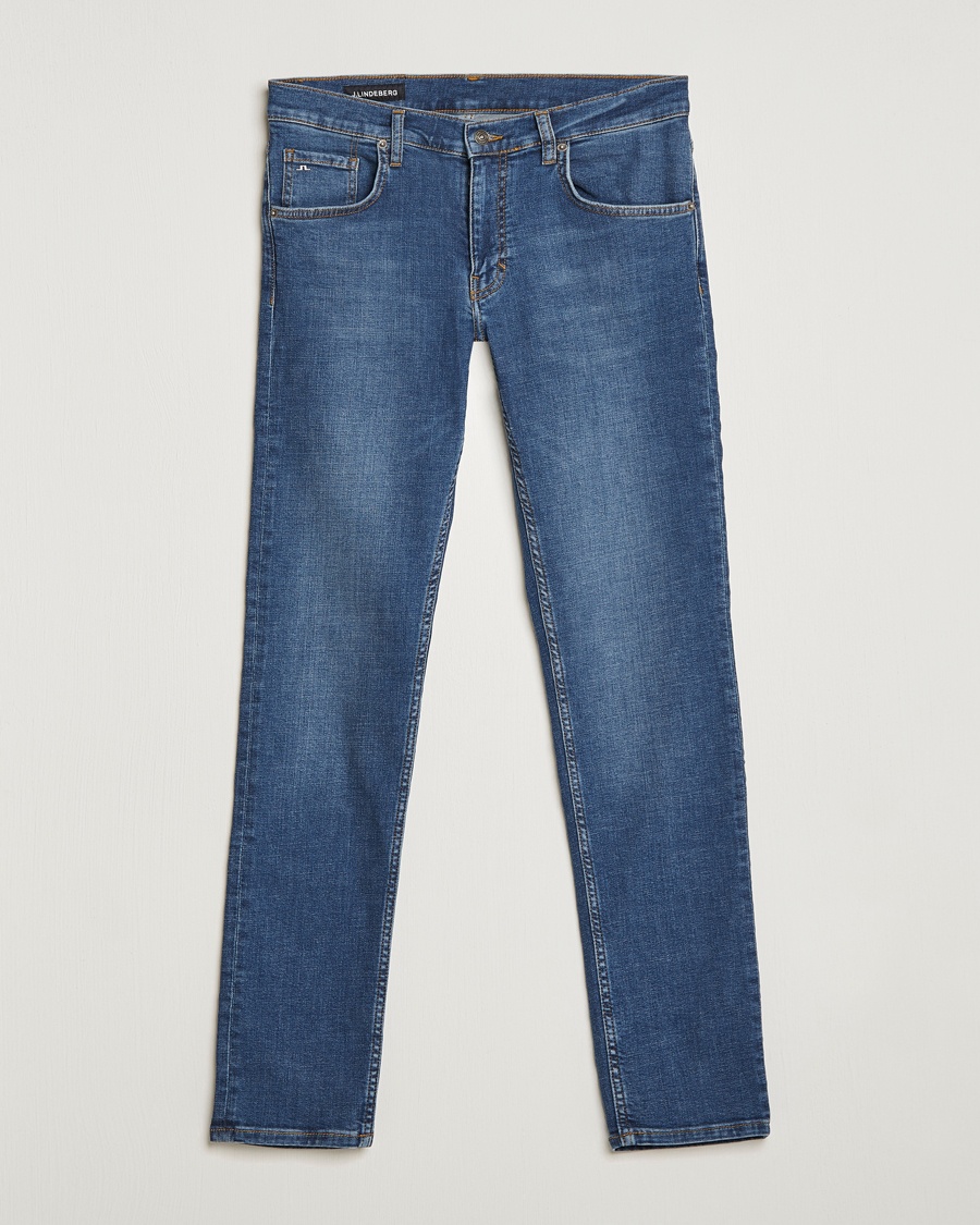 Herr | | J.Lindeberg | Jay Active Super Stretch Jeans Mid Blue