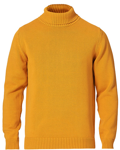 Polotröjor |  Heavy Cotton Rollneck Burnt Yellow