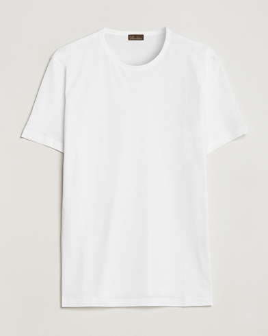 Herr | Vita t-shirts | Stenströms | Solid Cotton T-Shirt White