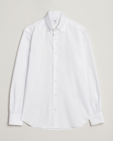 Herr | Casual | Mazzarelli | Soft Oxford Button Down Shirt White