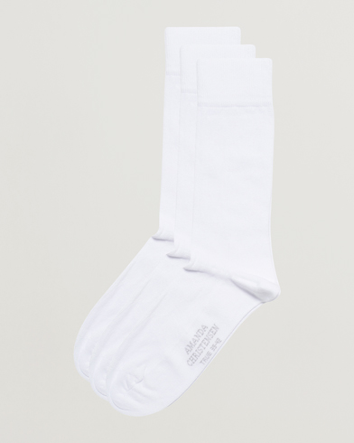 Herr | Amanda Christensen | Amanda Christensen | 3-Pack True Cotton Socks White