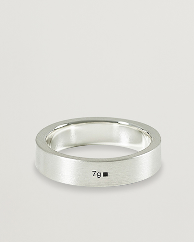 Herr | Accessoarer | LE GRAMME | Ribbon Brushed Ring Sterling Silver 7g