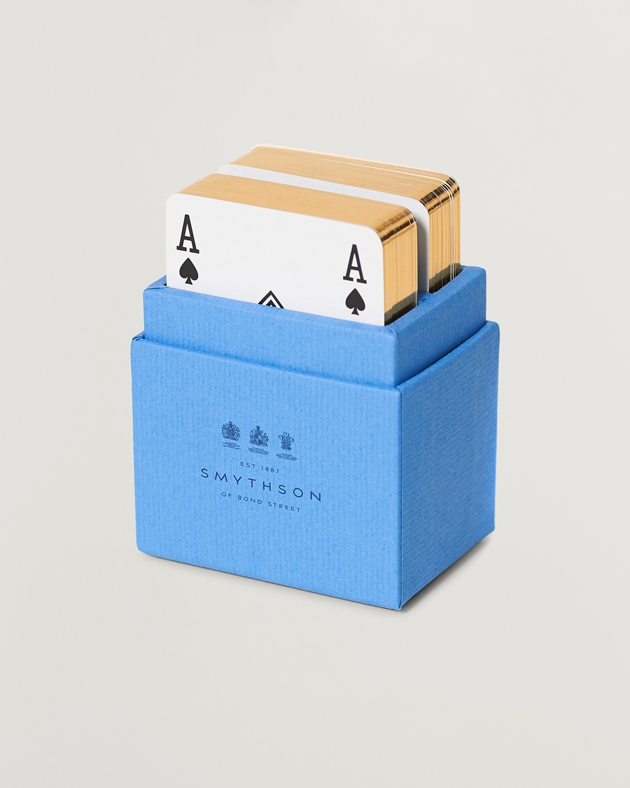 Smythson SmythsonPlaying CardNile Blue – Blå