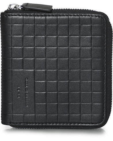 Vanlig Plånbok |  Whale Leather Zip Wallet Black