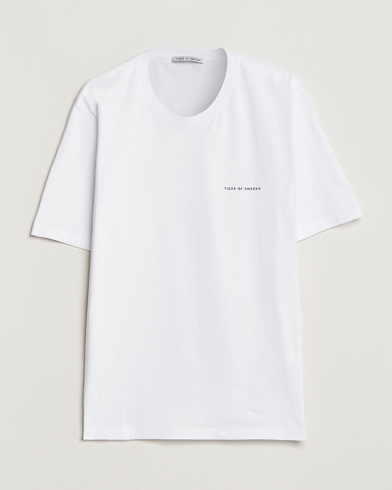 Herr | Kortärmade t-shirts | Tiger of Sweden | Pro Cotton Logo Tee Bright White