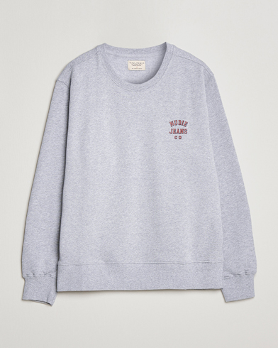 Herr |  | Nudie Jeans | Frasse Logo Sweatshirt Grey melange