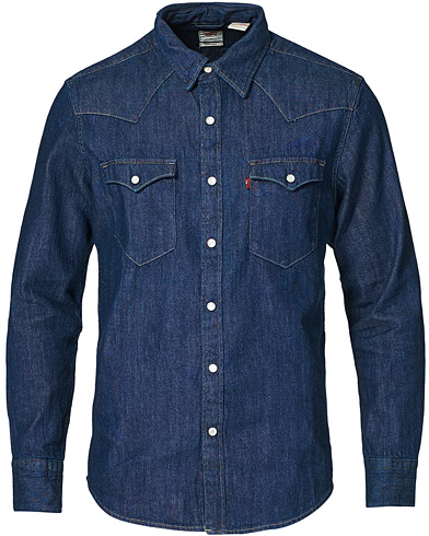 Jeansskjortor |  Barstow Western Standard Shirt Rinse Marbled