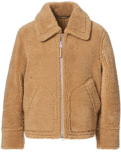 Skinnjackor |  The Shearling Jacket Warm Khaki