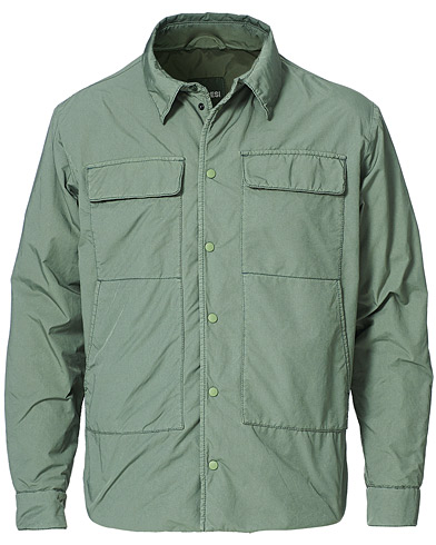 Skjortjackor |  Garment Dyed Nylon Padded Shirt Jacket Sage